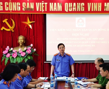 Viện KSND quận Đống Đa tổ chức Hội nghị rút kinh nghiệm trong công tác phối...